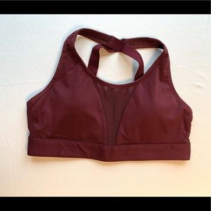 Magenta Fabletics sports bra